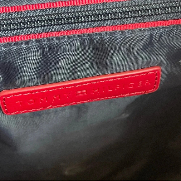 Tommy Hilfiger Beth II Flap Backpack Saffiano PVC Tan / Navy blue  One Size - Picture 10 of 15